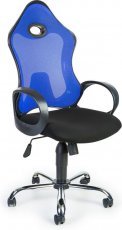 Uredska stolica Lupe -  crna + plava