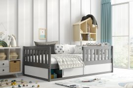 Dječji krevet Smart - 80x160 cm - graphite/bijela