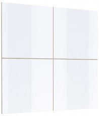 Zidni panel Celine - wotan hrast/bijeli sjaj - 24NALR03
