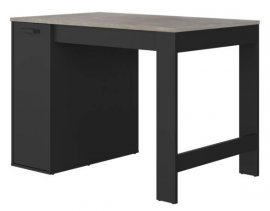Blagovaonski stol na razvlačenje Exit - Ciment/crna 