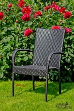 Vrtna stolica Sottile - KR.004.103 - crna