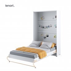 Krevet u ormaru Lenart - Concept Pro 02 - 120x200 cm - bijela visoki sjaj 