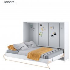 Krevet u ormaru Lenart - Concept Pro 04 - 140x200 cm - bijela