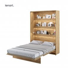 Krevet u ormaru Lenart - Bed Concept 01 - 140x200 cm - artisan hrast 