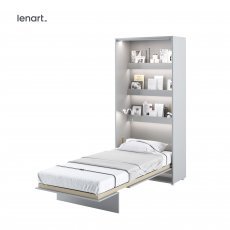 Krevet u ormaru Lenart - Bed Concept 03 - 90x200 cm - siva