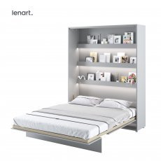 Krevet u ormaru Lenart - Bed Concept 12 - 160x200 cm - siva