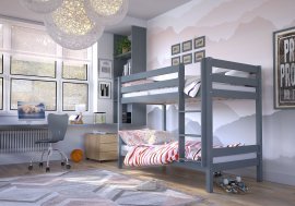 Krevet na kat Olaf - 90x190 cm - graphite