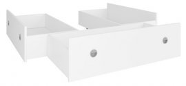 Ladice za krevet Nepo Plus - 160x200 cm - bijela