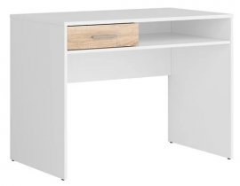 Radni stol Nepo Plus - bijela/sonoma hrast