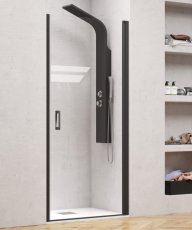 Tuš vrata Nero Pivot Clear 100