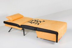 Fotelja s ležajem Novelty tamnosmeđa - akcija