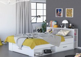 Funkcionalan bračni krevet s ladicama 140x200