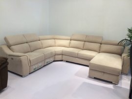 Kutna garnitura s mehanizmom za relaksaciju Pressa - bež - desna