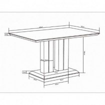 Fola - Blagovaonski stol Jazzie III 120 cm