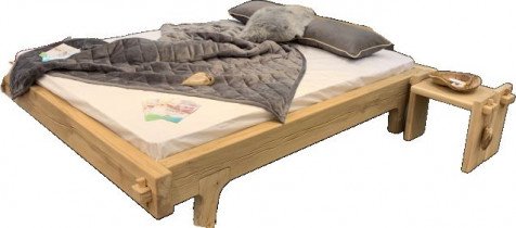Krevet Organic Royal 160x200 cm - smreka