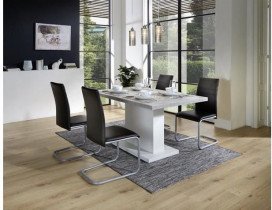 Fola - Blagovaonski stol Lavina 2 Bijela+Cement