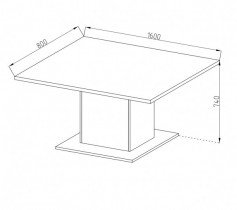 Fola - Blagovaonski stol Lavina 2 bijela + visoki sjaj