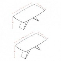 Fola - Blagovaonski stol Makai 180x90 cm