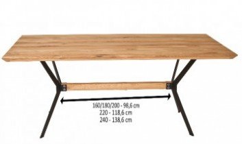 Fola - Noge Cross - 160/180/200 - Sustav blagovaonskih stolova Connect