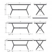 Fola - Noge Cross - 240 - Sustav blagovaonskih stolova Connect