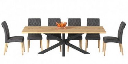 Fola - Prirodan rub DL - 160x90 cm - Sustav blagovaonskih stolova Connect 