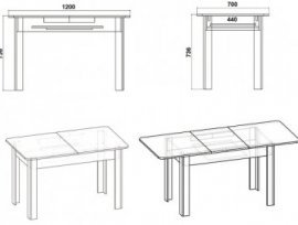 Fola - Blagovaonski stol na razvlačenje Inverso