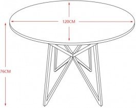 Fola - Blagovaonski stol Klaudija 1 - 120x76 cm