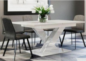 Fola - Blagovaonski stol Bono 160x90 cm - bijeli visoki sjaj