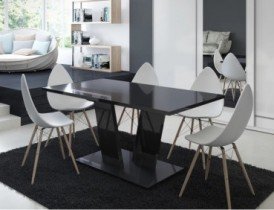Fola - Blagovaonski stol Bono 160x90 cm - crni