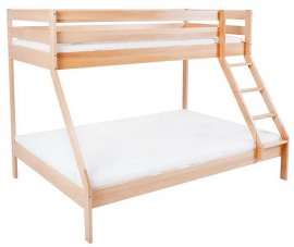 Krevet na kat Mekisi 90x200cm + 140x200cm - Natur