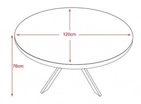 Fola - Blagovaonski stol Rehen 1 - 120x76 cm