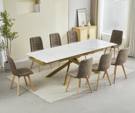 Blagovaonski stol na razvlačenje Goldie - 160/240x90 cm