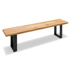 Klupa Connect - ploča Prirodni Rub Dl - 200x38 cm