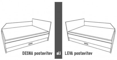 Kerles - Krevet Wall - 180x190 cm