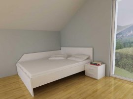 Krevet Wall bijeli - 140x200 cm