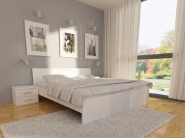 Krevet Amigo bijela mat - 140x200 cm