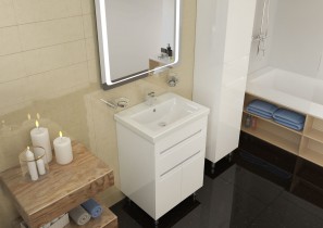 Aqua Rodos - Ormarić s umivaonikom Omega - 60 cm podni