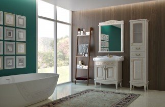 Aqua Rodos - Ogledalo za kupaonicu Michela - 80 cm vanilija