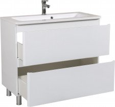 Aqua Rodos - Ormarić s umivaonikom Akcent - 100 cm podni (bijela)