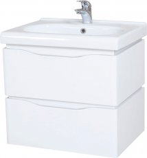 Ormarić s umivaonikom Venice - 60 cm bijeli zidni