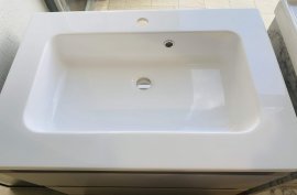 Aqua Rodos - Ormarić s umivaonikom Akcent 70 Sivi zidni