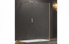 Tuš staklo Walkin 1 Oro 110x200