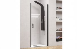 Tuš vrata Nero Pivot Clear 85