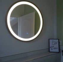 Aqua Rodos - LED Ogledalo Perfection Slim 80 Hrast