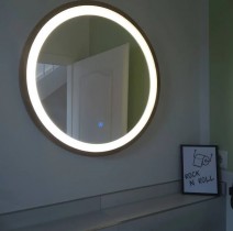 Aqua Rodos - LED Ogledalo Perfection Slim 65 - hrast