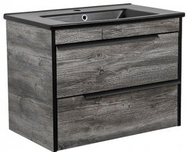 Ormarić s umivaonikom Loft Nero Moras 75 zidni