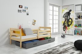 Dječji krevet Eryk - 90x200 cm - borovina/graphite