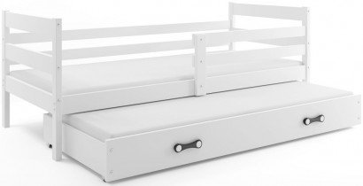 BMS Group - Dječji krevet Eryk s dodatnim ležajem - 90x200 cm - bijela/bijela