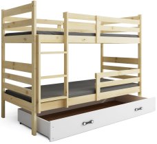 BMS Group - Krevet na kat Eryk s ladicom - 90x200 cm - bor/bijela