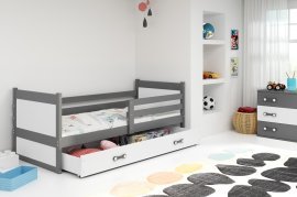 Dječji krevet Rico - 90x200 cm - graphite/bijela